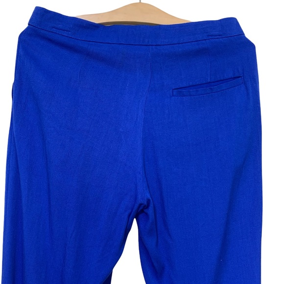 H&M Royal Blue Soft Comfy Lightweight Work Pants Size 6 - Picture 4 of 14